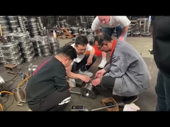 Cliente do russo à qualidade de acoplamento da engrenagem feita sob encomenda da inspeção de fábrica